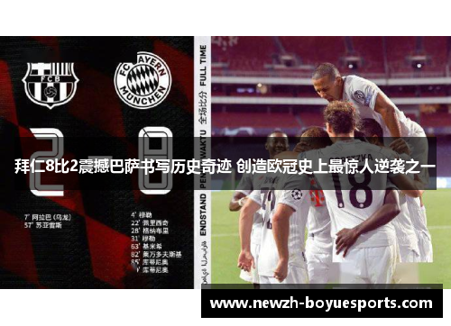 拜仁8比2震撼巴萨书写历史奇迹 创造欧冠史上最惊人逆袭之一 拜仁8比2震撼巴萨书写历史奇迹 创造欧冠史上最惊人逆袭之一